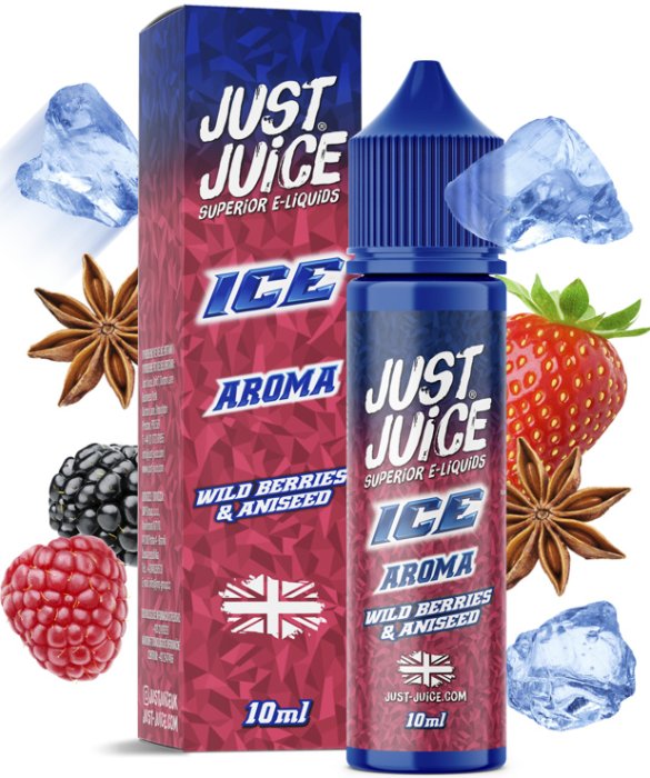 Příchuť Just Juice - ICE Wild Berries & Aniseed (Lesní ovoce s anýzem) 10ml