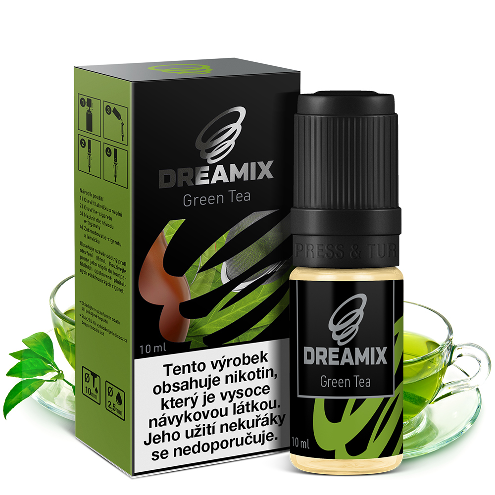 Dreamix - Zelený čaj (Green Tea) 10ml Obsah nikotinu: 0mg