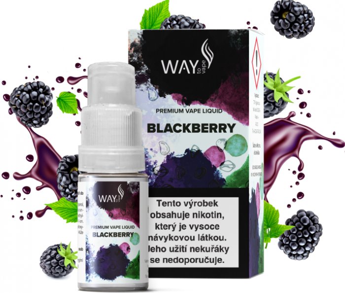 Fotografie Liquid WAY to Vape Blackberry 10ml (Ostružina) Obsah nikotinu: 18mg