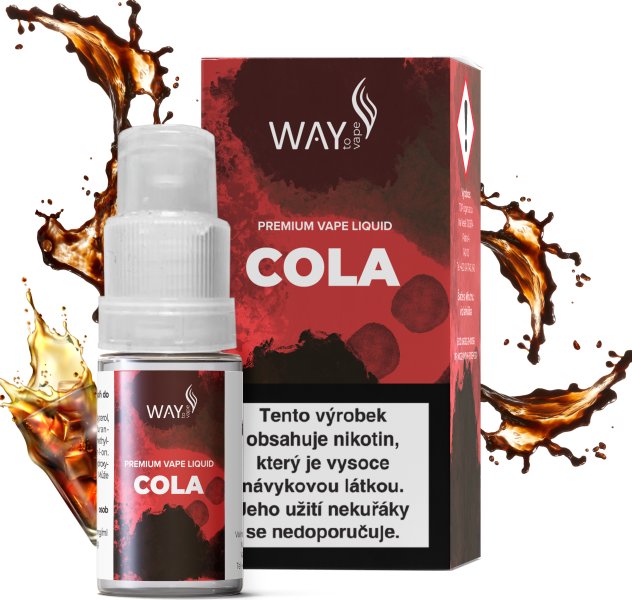 Liquid WAY to Vape Cola 10ml Obsah nikotinu: 0mg