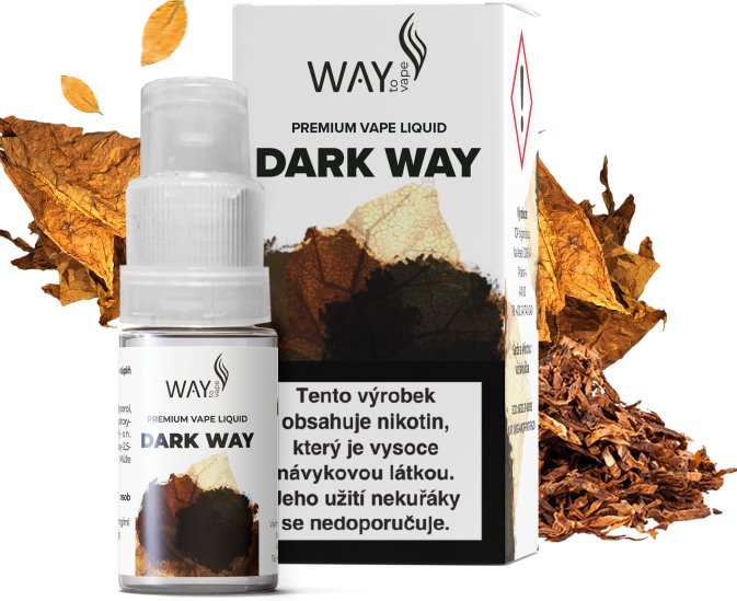 Liquid WAY to Vape Dark 10ml (Tmavý tabák) Obsah nikotinu: 12mg