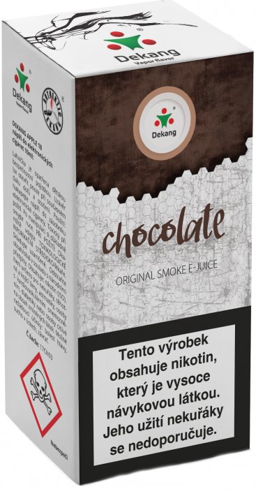 Liquid Dekang Čokoláda (Chocolate) 10ml Obsah nikotinu: 0mg