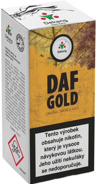 Fotografie Liquid Dekang DAF Gold 10ml - 18mg