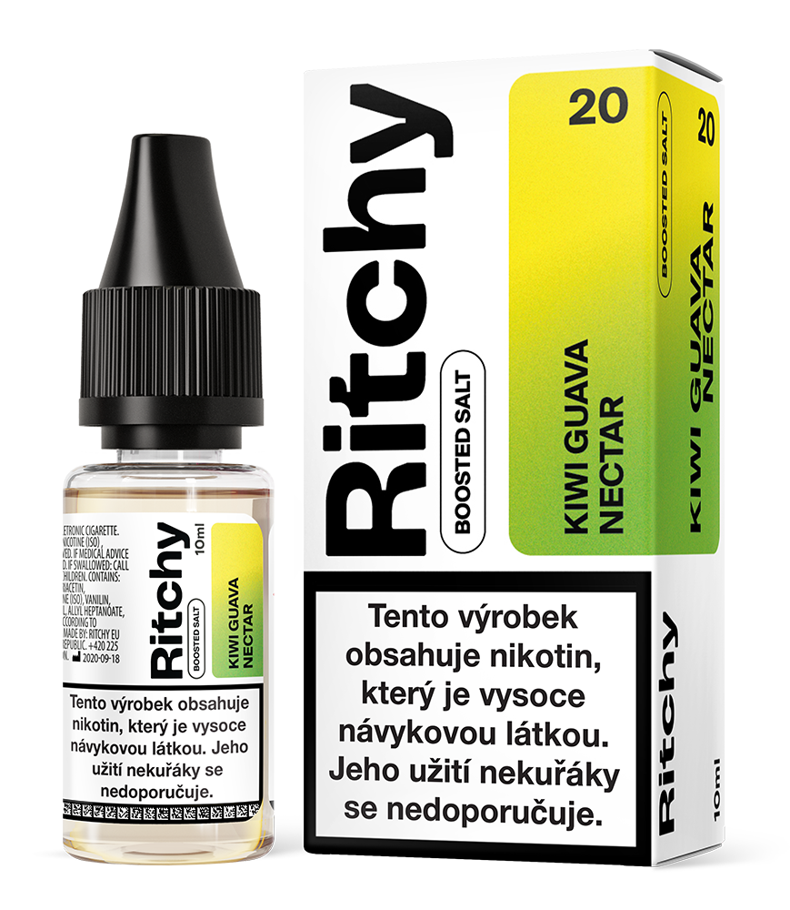 Ritchy Salt - Kiwi Guava Nectar (Nektar z kiwi a guavy) 10ml Obsah nikotinu: 10mg