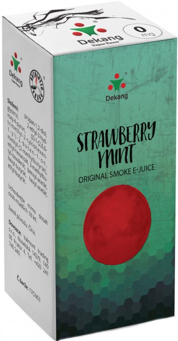 Liquid Dekang Strawberry mint 10ml (Jahoda s mátou) Obsah nikotinu: 6mg