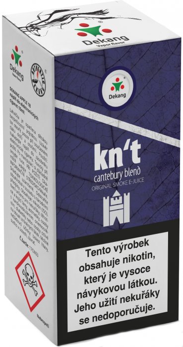 Liquid Dekang Kn´t - cantebury blend 10ml Obsah nikotinu: 6mg