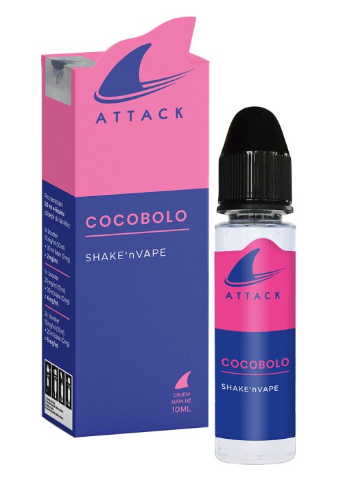 Fotografie Příchuť IMPERIA Shark Attack - Shake and Vape 10ml Cocobolo