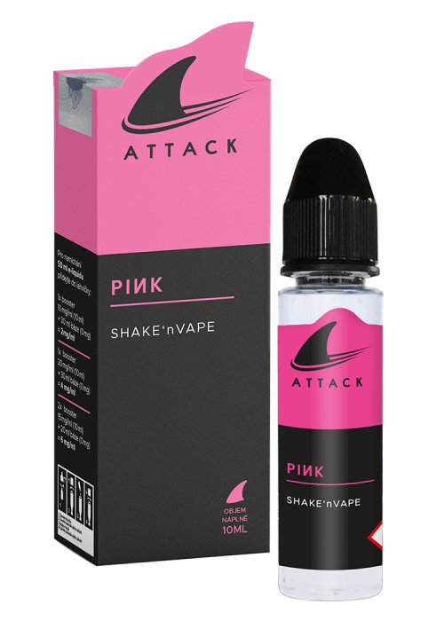 Fotografie Příchuť IMPERIA Shark Attack - Shake and Vape 10ml Pink Shark