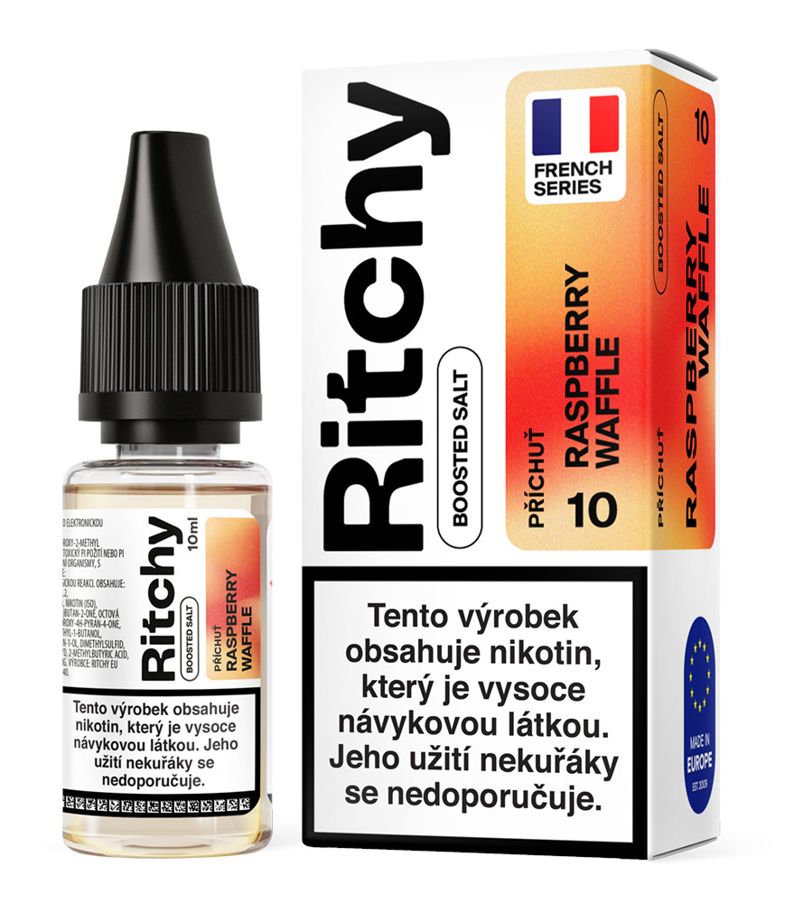 Ritchy Salt - Raspberry Waffle (Vafle s malinou) 10ml Obsah nikotinu: 10mg