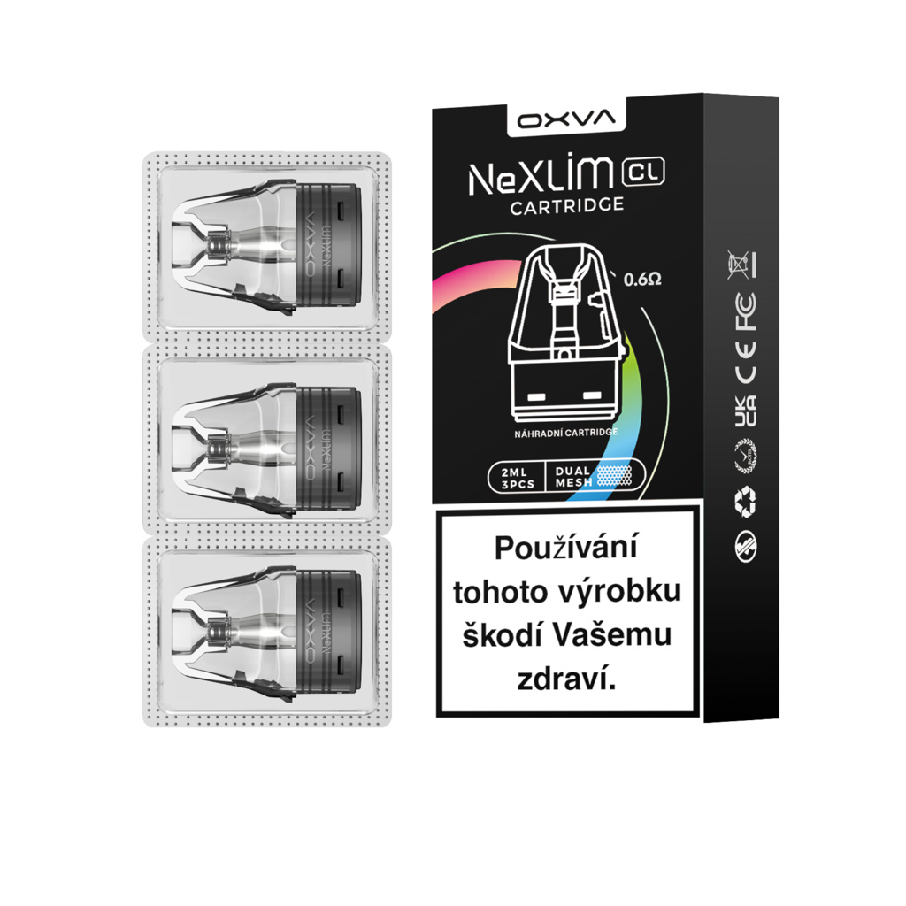 OXVA NeXLIM CL cartridge 2ml 3Pack Odpor: 0.6 Ohm