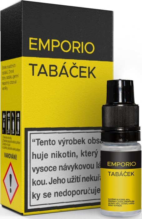 Fotografie Liquid EMPORIO Tabáček 10ml/6mg