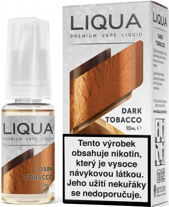 Ritchy Tmavý tabák - Dark Tobacco - LIQUA Elements 10ml Obsah nikotinu: 3mg