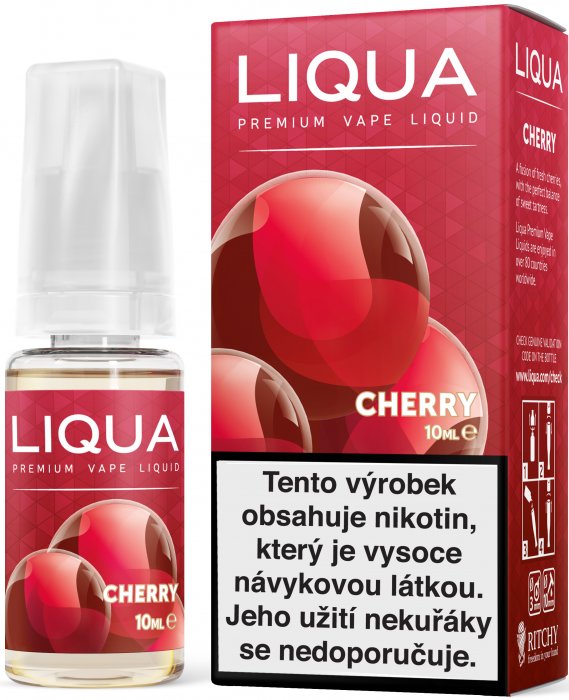 Fotografie Višeň - Cherry - LIQUA Elements 10ml Obsah nikotinu: 6mg