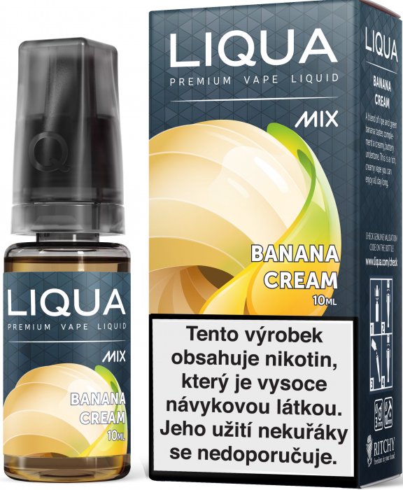 Ritchy Banánový krém / Banana Cream - LIQUA Mixes 10ml Obsah nikotinu: 18mg