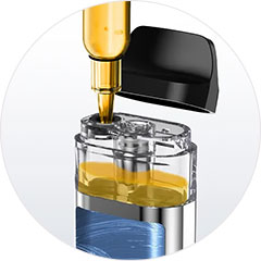 Dovpo Ayce PRO, plnění Cartridge.