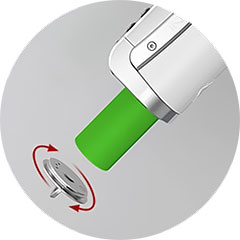 Innokin Coolfire Z80 Kit, slot na baterie 18650.