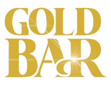 Jednorázová elektronická cigareta Gold Bar, logo společnosti.