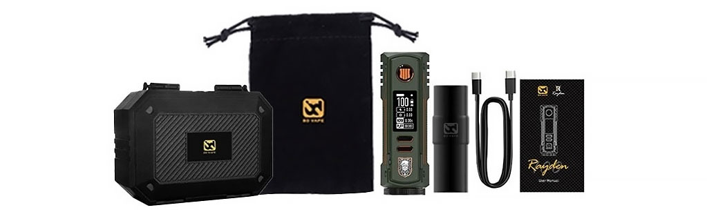 Mod Rayden 100 COD Limited Edition V1.5, obsah balení.