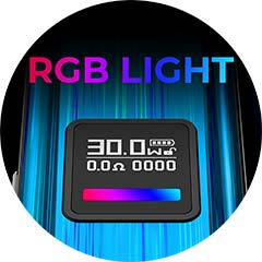 Oxva Xlim PRO, displej.