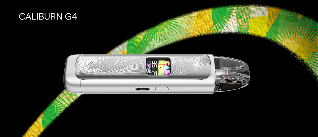 Uwell Caliburn G4 prémiový design s HD displejem a elegantní konstrukcí