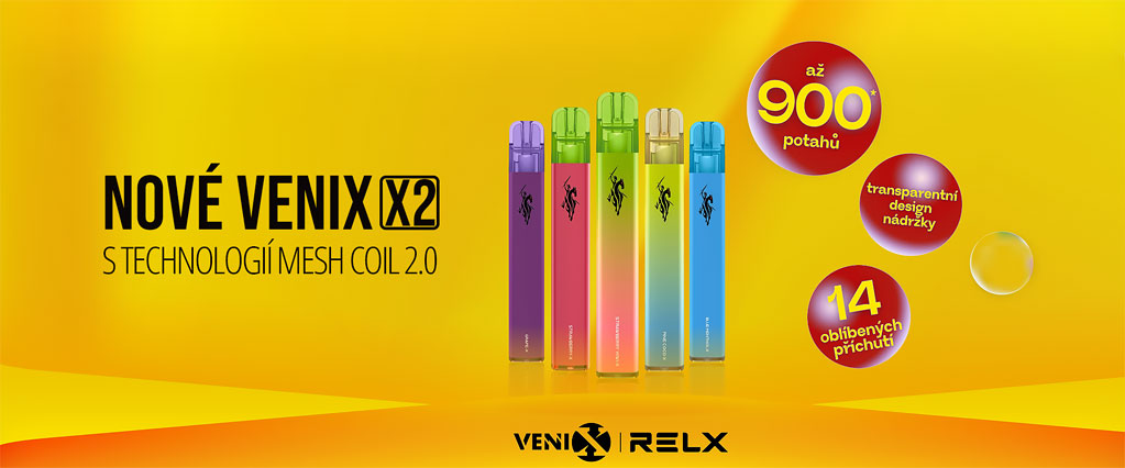 Jednorázové e-cigarety VeniX X2.
