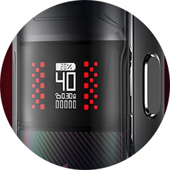 VooPoo Argus E40, OLED displej.