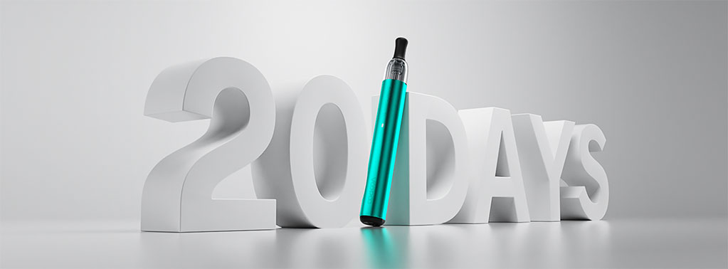 VooPoo Doric Galaxy S1, výdrž.