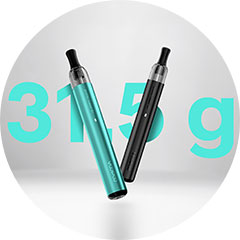 VooPoo Doric Galaxy S1, váha a led indikace.