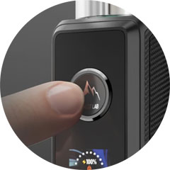 Uživatelské rozhraní a Smart režim VOOPOO DRAG S3 – kapacitní odemykání a VW mód