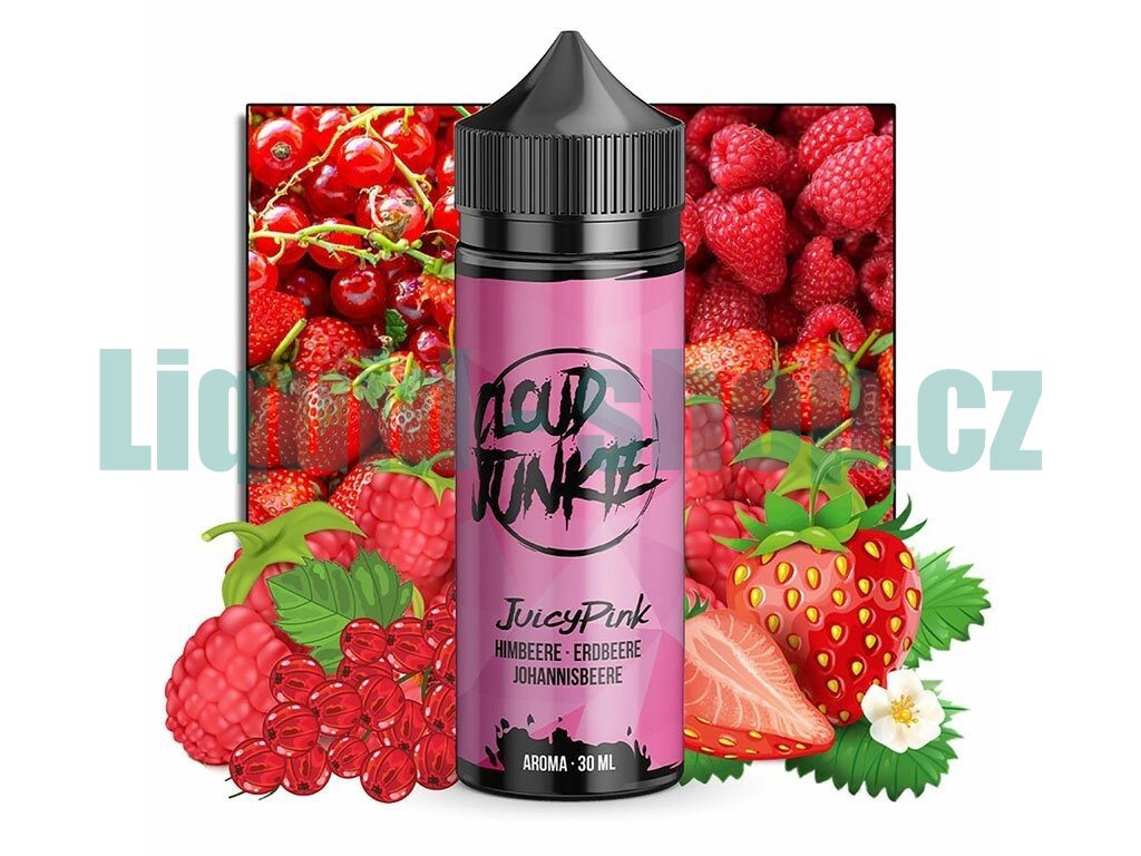CloudJunkie - JuicyPink - Shake and Vape - 30ml, produktový obrázek.