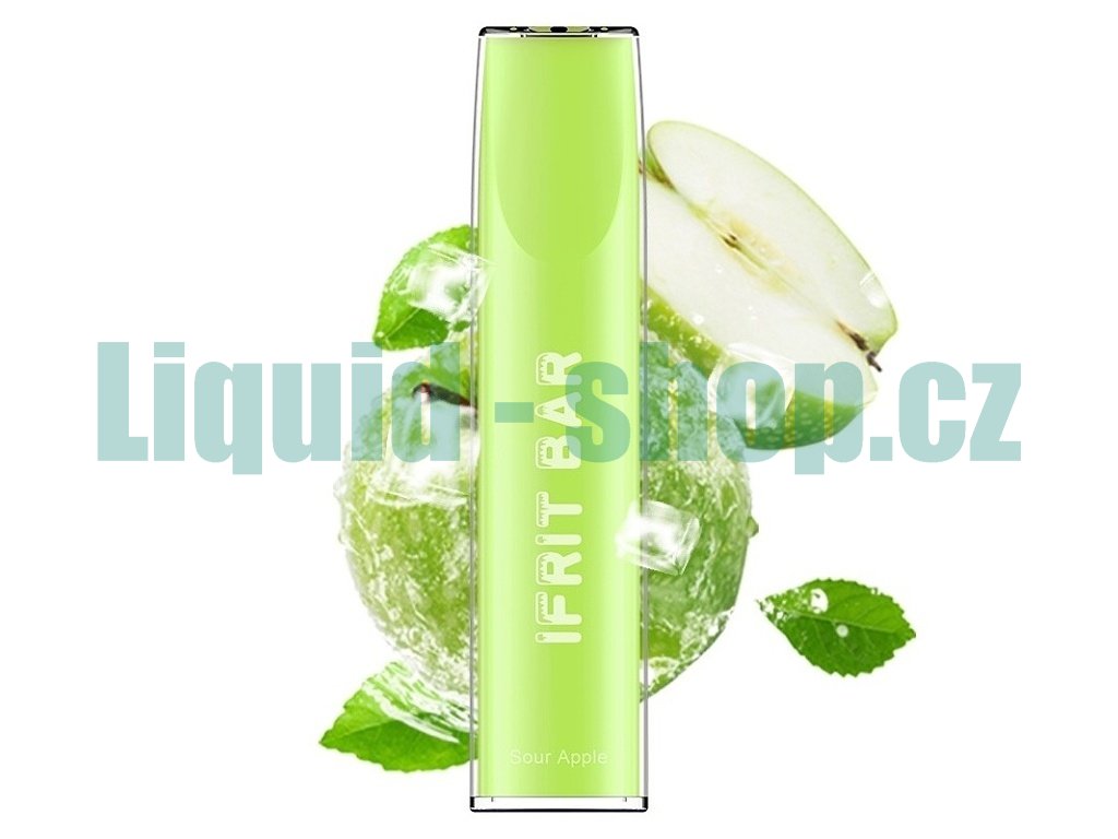 IFRIT BAR - 20mg - Sour Apple (Zelené jablko), produktový obrázek.