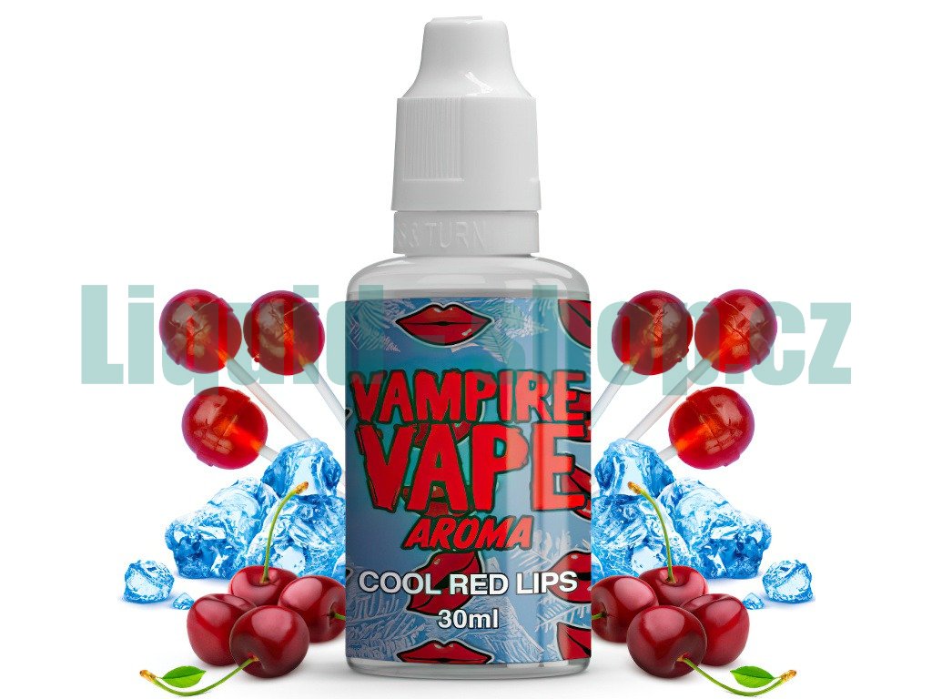 Vampire Vape - Příchuť - Cool Red Lips - 30ml, produktový obrázek.