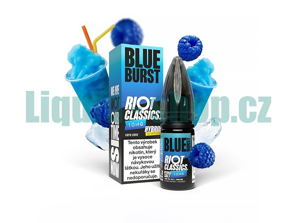 Riot SALT Hybrid - Blue Burst - 10mg, produktový obrázek.