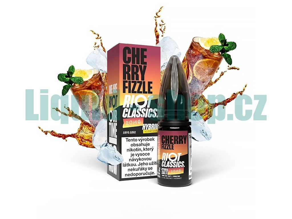 Riot SALT Hybrid - Cherry Fizzle - 20mg, produktový obrázek.