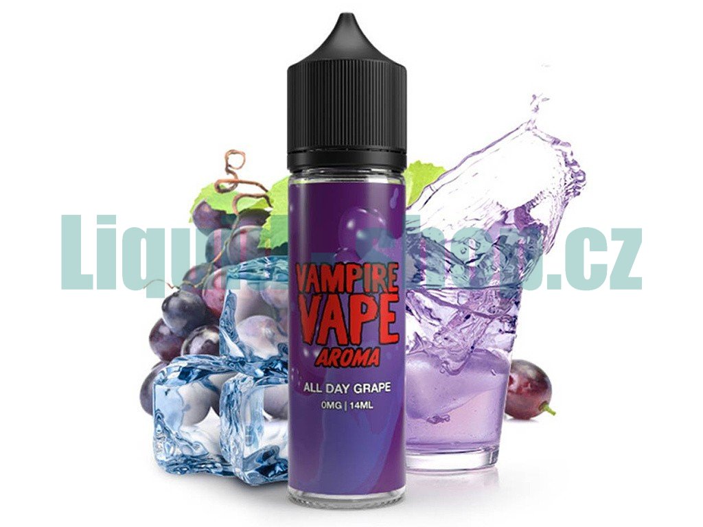 Vampire Vape - Shake & Vape - All Day Grape (Hroznové víno) - 14ml, produktový obrázek.