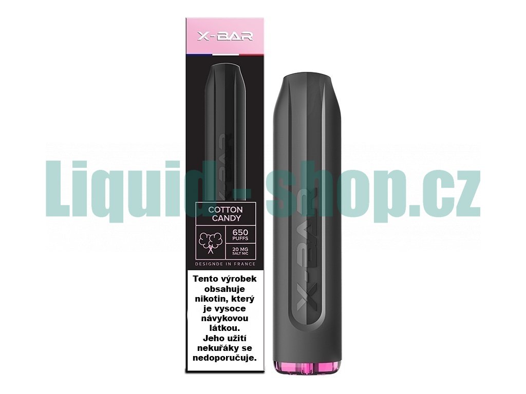 J-Well X BAR - 20mg - Cotton Candy (Cukrová vata), produktový obrázek.