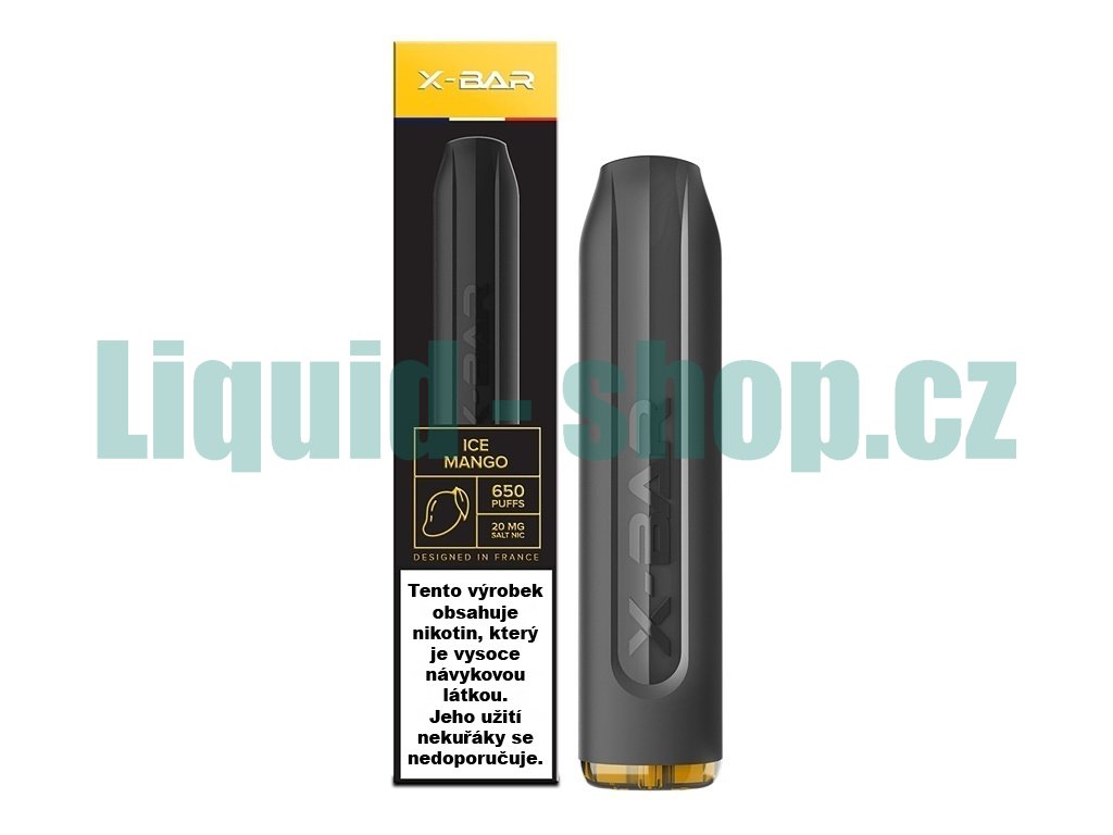 J-Well X BAR - 20mg - Mango ICE (Chladivé mango), produktový obrázek.