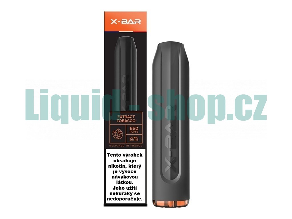 J-Well X BAR - 20mg - Tobacco extract (Čistý tabák), produktový obrázek.