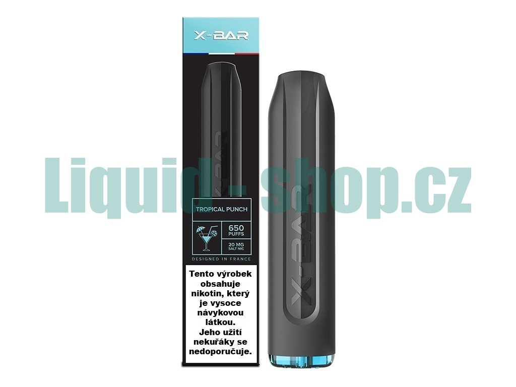 J-Well X BAR - 20mg - Tropical Punch (Exotický koktejl), produktový obrázek.