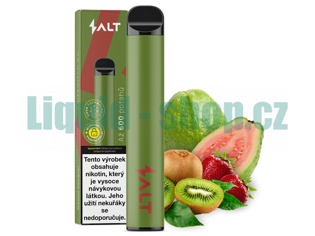 Salt SWITCH Disposable Pod Kit - Kvajáva Kiwi jahoda (Guava Kiwi Strawberry), produktový obrázek.