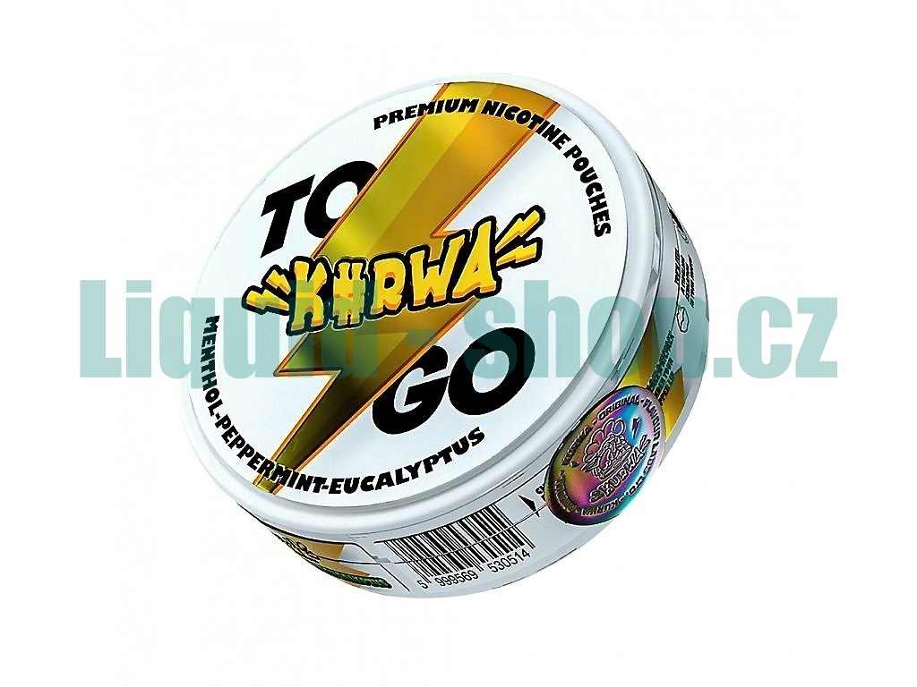 Kurwa To Go - nikotinové sáčky - Menthol Peppermint Eucalyptus STRONG, produktový obrázek.
