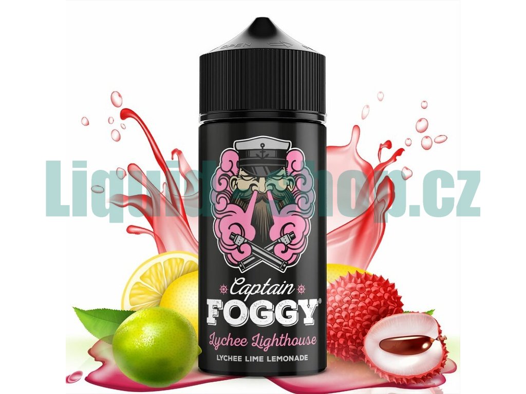 Captain Foggy - Shake & Vape - Lychee Lighthouse - 20ml, produktový obrázek.