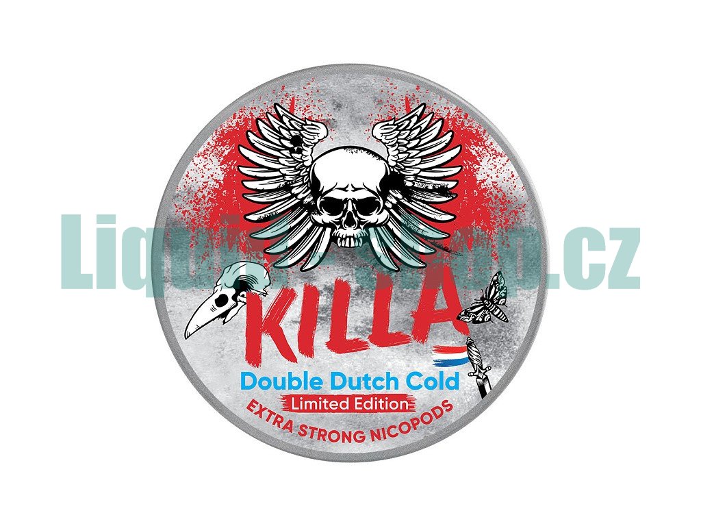 KILLA - nikotinové sáčky - Double Dutch Cold - 16mg /g, produktový obrázek.