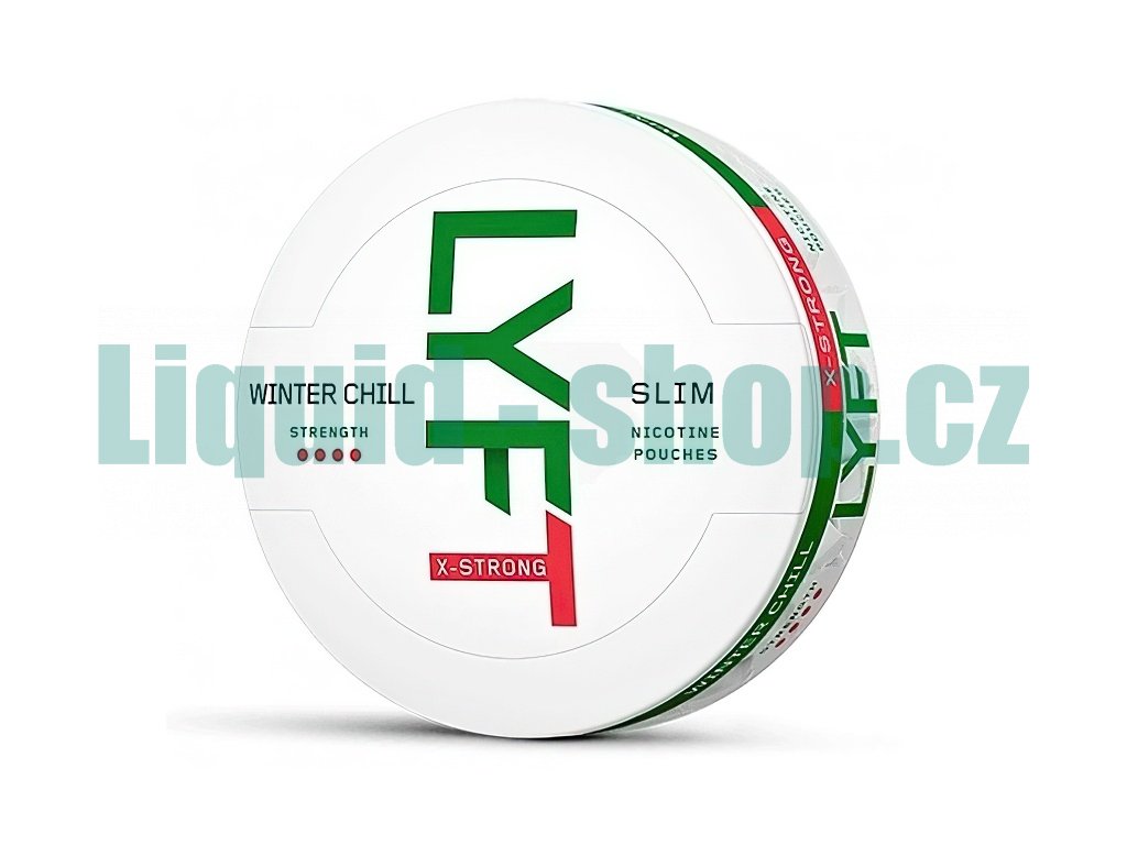 LYFT - nikotinové sáčky - Winter Chill X-Strong - 16mg /g, produktový obrázek.