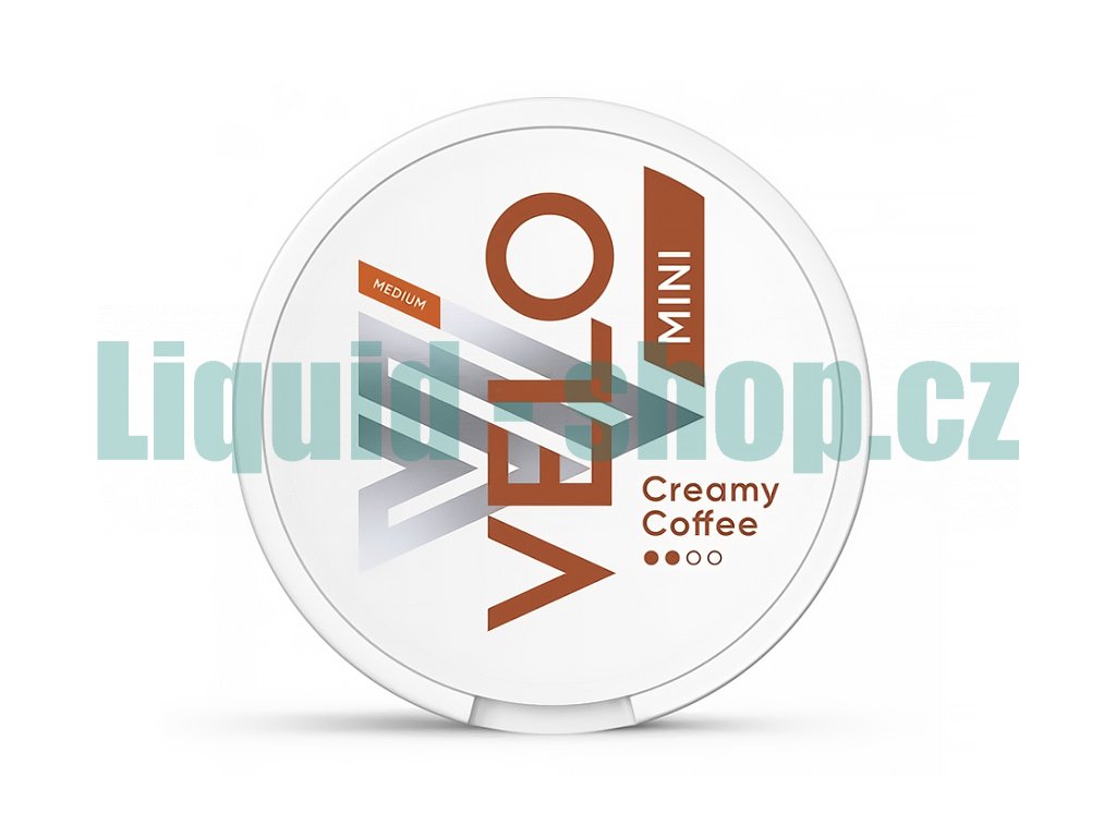 VELO - nikotinové sáčky - Creamy Coffee Mini - 12mg /g, produktový obrázek.