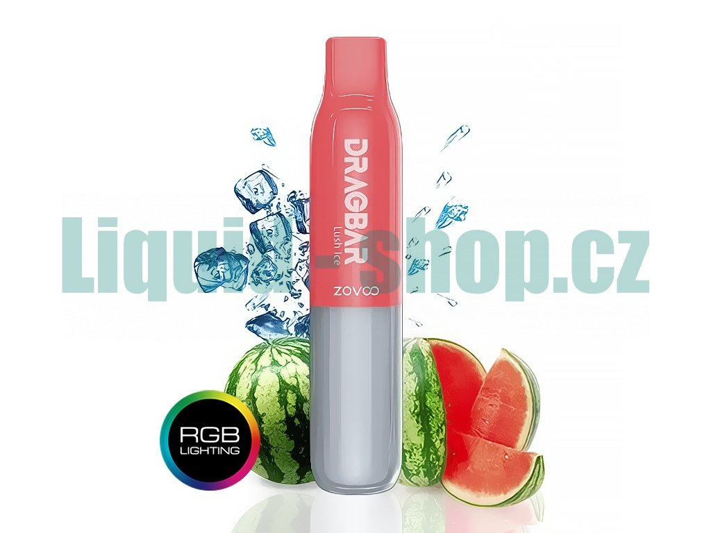 ZOVOO Dragbar 600 - 20mg - Lush ICE (Svěží meloun), produktový obrázek.