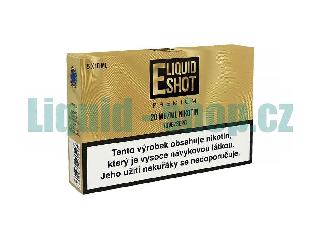 E-Liquid Shot Booster Premium 70/30 20mg, produktový obrázek.