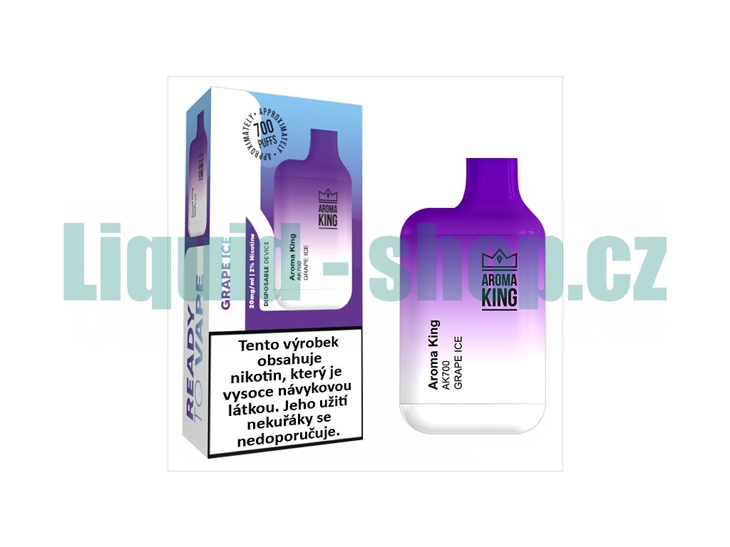 Aroma King AK 700 Mini - 20mg - Grape ICE, produktový obrázek.