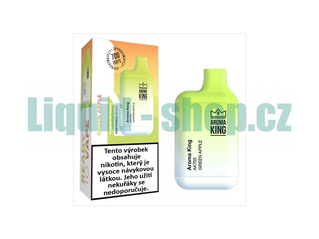 Aroma King AK 700 Mini - 20mg - Green Apple, produktový obrázek.