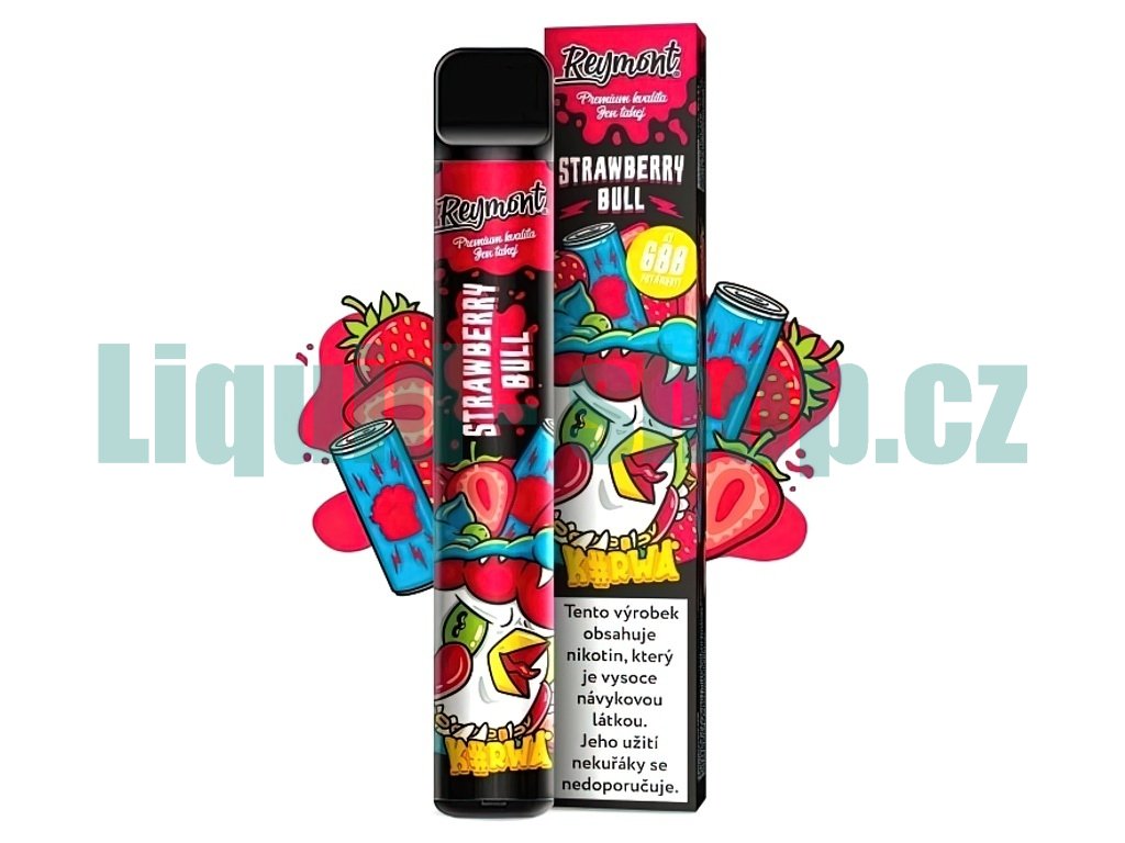 Kurwa Reymont - 20mg - Strawberry Bull, produktový obrázek.